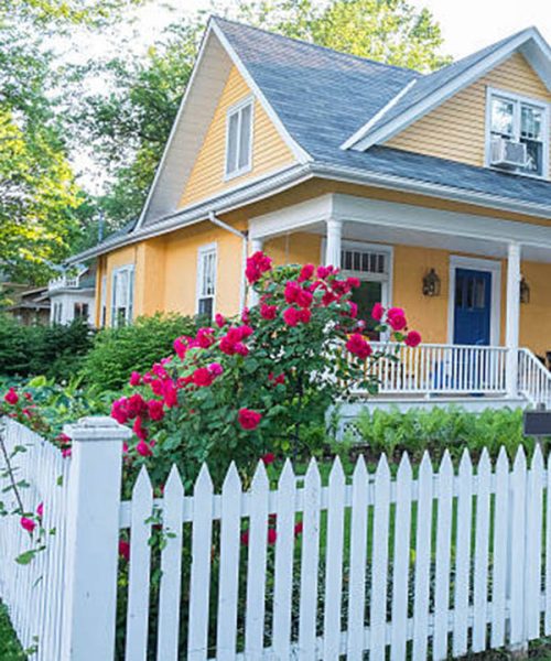 Vinyl Picket Fence.
